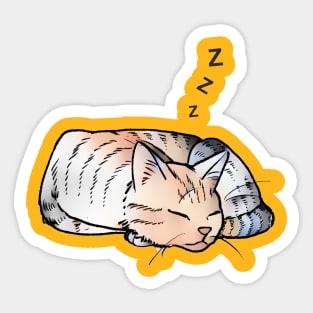 Dreaming cat Sticker